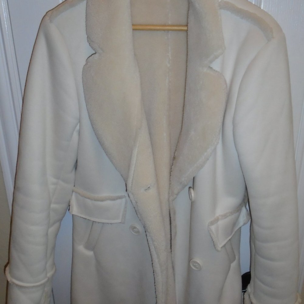 Cream Sherpa Coat